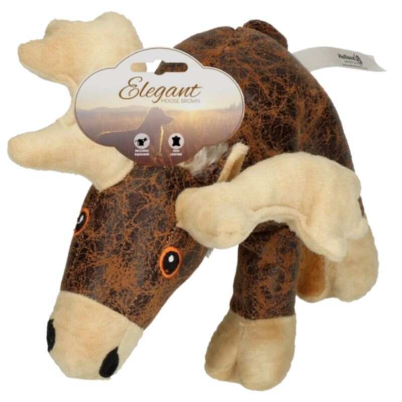 Holland Animal Care (Холанд Енімал Кеа) Elegant Moose - М'яка іграшка Лось для собак із пищалкою всередині (29х23х25 см) в E-ZOO