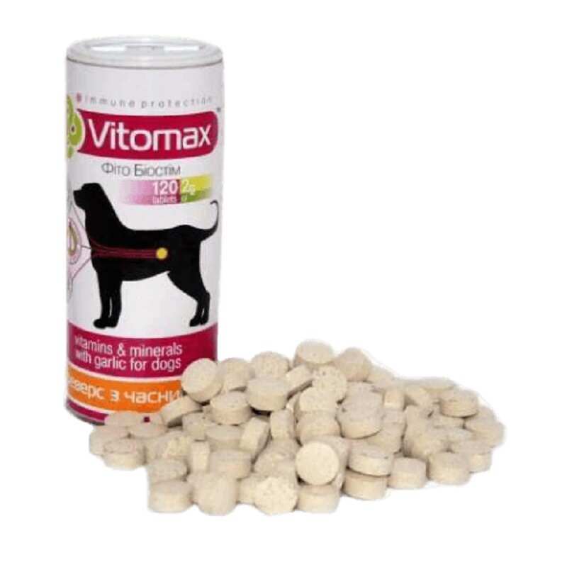 Vitomax (Витомакс) Витамины Бреверс с пивными дрожжами и чесноком для собак (120 таб.) в E-ZOO