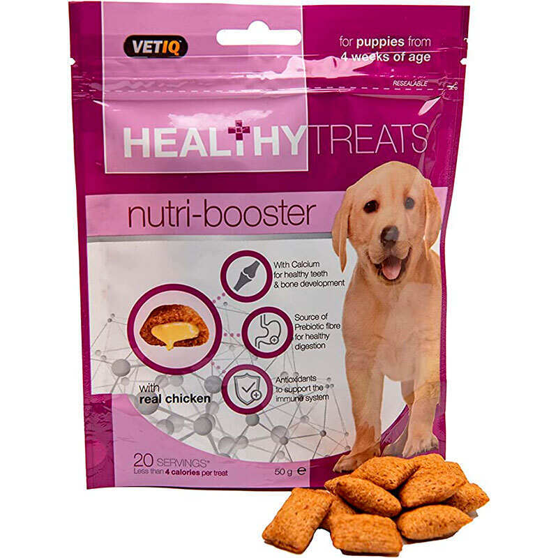 VetIQ Healthy Treats Nutri-Boosters For Puppies - Ласощі з птицею та олією розмарину для зміцнення імунітету та здоров'я суглобів цуценят (50 г) в E-ZOO