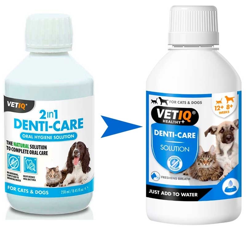 VetIQ 2in1 Denti-Care Cats & Dogs - Добавка в воду для очистки зубов у котов и собак (250 мл) в E-ZOO