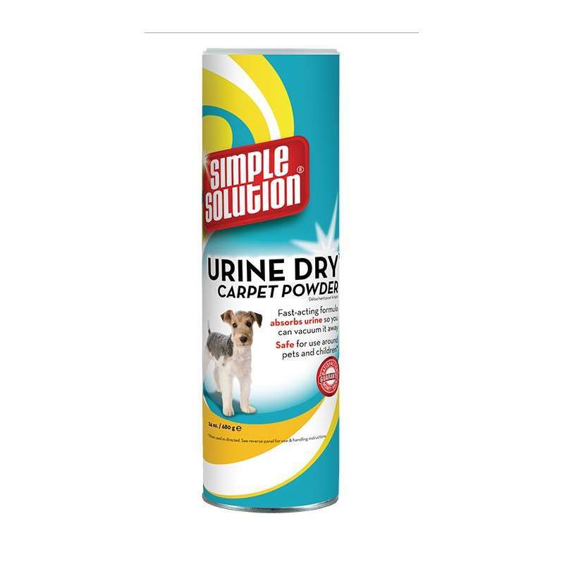Simple Solution (Симпл Солюшн) Urine Dry Carpet Powder - Порошковое средство для устранения запаха и пятен от жизнедеятельности собак и кошек (680 мл) в E-ZOO