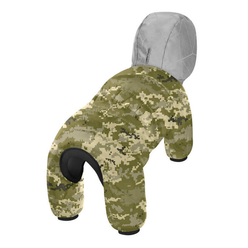Collar (Коллар) WAUDOG Clothes – Утеплений комбінезон для собак, малюнок "Мілітарі" (XS22 (20-22 cм)) в E-ZOO