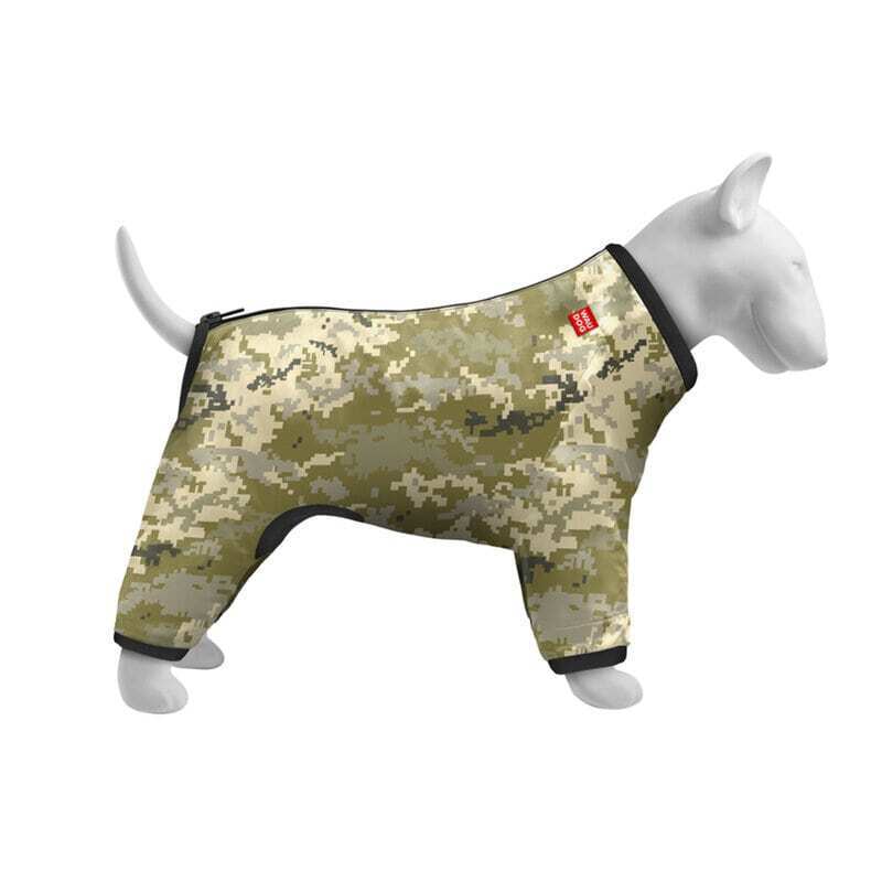Collar (Коллар) WAUDOG Clothes – Ветровка для собак, рисунок "Милитари" (XS22 (20-22 cм)) в E-ZOO