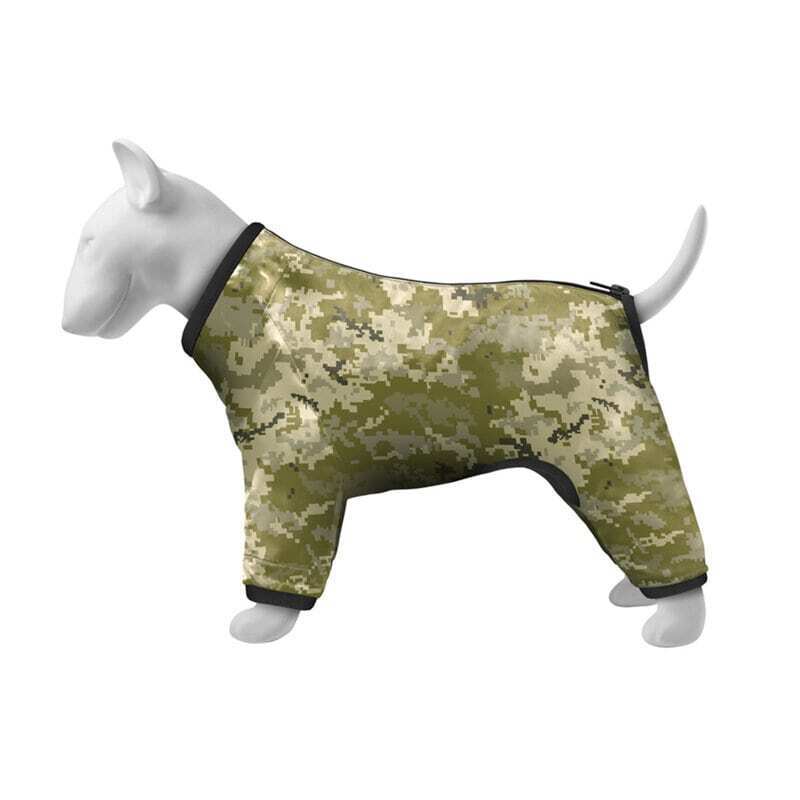 Collar (Коллар) WAUDOG Clothes – Ветровка для собак, рисунок "Милитари" (XS22 (20-22 cм)) в E-ZOO