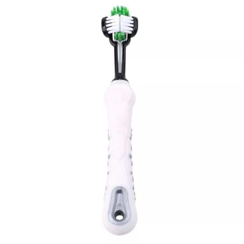 M-Pets (М-Петс) 3-Headed Toothbrush - 3-х головочная зубная щётка для собак с чувствительными дёснами (17х2,3 см) в E-ZOO