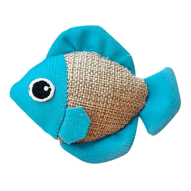 M-Pets (М-Петс) Cat Toy Fish - Игрушка Рыбка из флуоресцентной ткани для котов (8х7х4 см) в E-ZOO