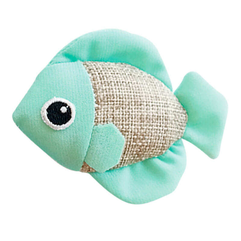 M-Pets (М-Петс) Cat Toy Fish - Іграшка Рибка з флуоресцентної тканини для котів (8х7х4 см) в E-ZOO