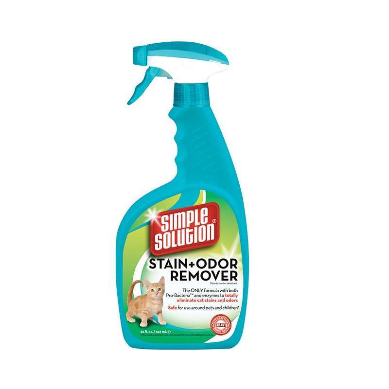Simple Solution (Симпл Солюшн) Cat Stain & Odor Remover - Жидкое средство от запаха и пятен жизнедеятельности животных (945 мл) в E-ZOO