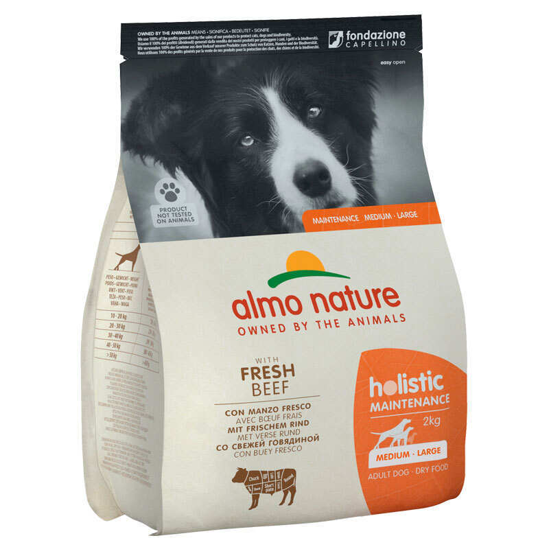 Almo Nature (Альмо Натюр) Holistic Dog Fresh Beef - Сухий корм з яловичиною для собак середніх та великих порід (2 кг) в E-ZOO