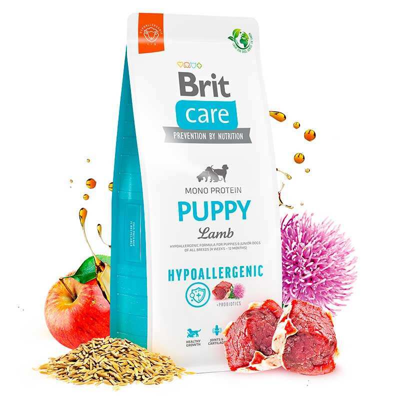 Brit Care (Бріт Кеа) Dog Hypoallergenic Puppy - Сухий гіпоалергенний корм з ягням для цуценят (3 кг) в E-ZOO