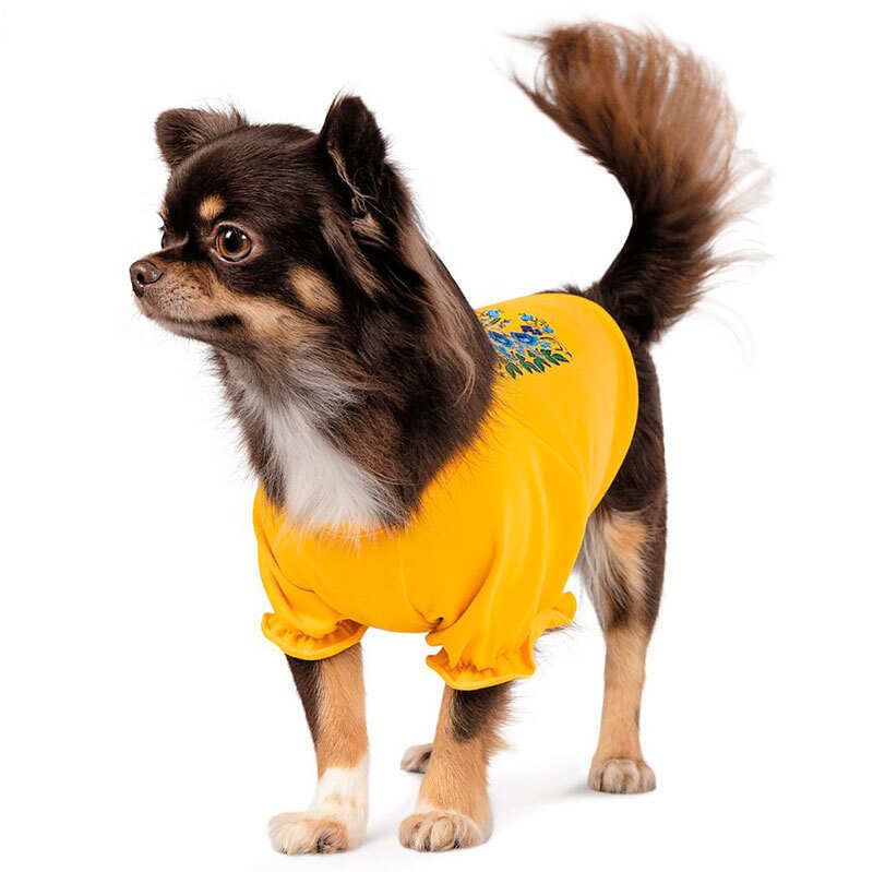 Pet Fashion (Пет Фешн) Maria - Футболка девочка Мария для собак (желтая) (L (38-40 см)) в E-ZOO