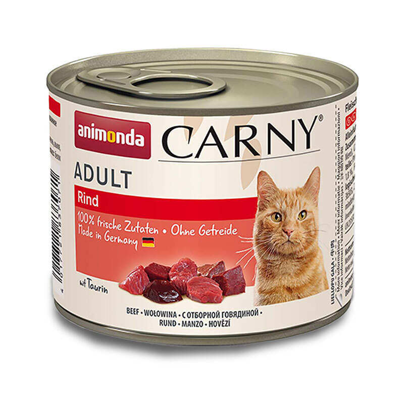 Animonda (Анімонда) Carny Adult Beef – Консервований корм з яловичиною для котів (200 г) в E-ZOO