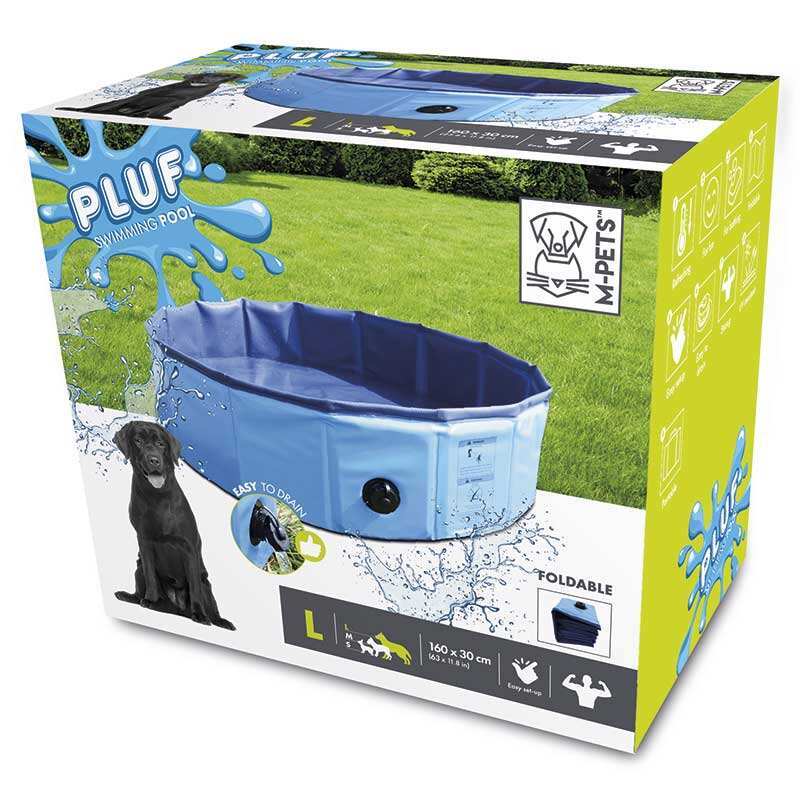 M-Pets (М-Петс) PLUF Swimming Pool - Складной бассейн для собак (М (120х30 см)) в E-ZOO