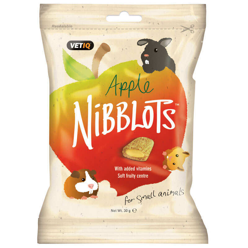 VetIQ Health Nibblots Apple - Ласощі з яблуками для здоров'я шкіри та шерсті гризунів (30 г) в E-ZOO