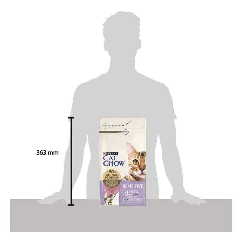 Cat Chow (Кэт Чау) Sensitive - Сухой корм для кошек с чувствительным пищеварением (15 кг) в E-ZOO