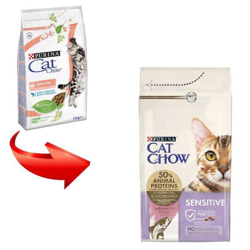 Cat Chow (Кет Чау) Sensitive - Сухий корм для котів з чутливим травленням (15 кг) в E-ZOO