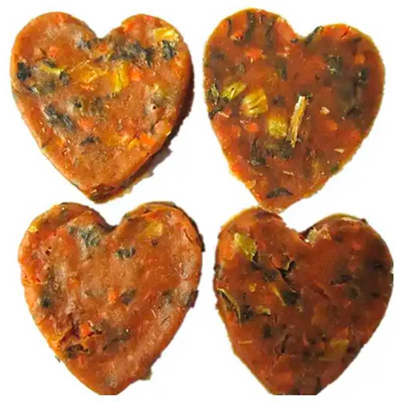 Yalute (Ялют) Salmon та Vegetable in Heart Shape - Лакомство с лососем и овощами для собак (100 г) в E-ZOO