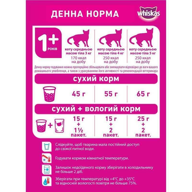 Whiskas (Віскас) - Сухий корм з яловичиною для кицьок (14 кг) в E-ZOO