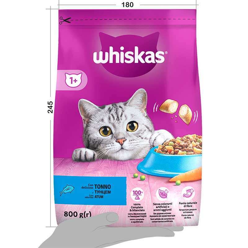 Whiskas (Вискас) - Сухой корм с тунцом для кошек (14 кг) в E-ZOO