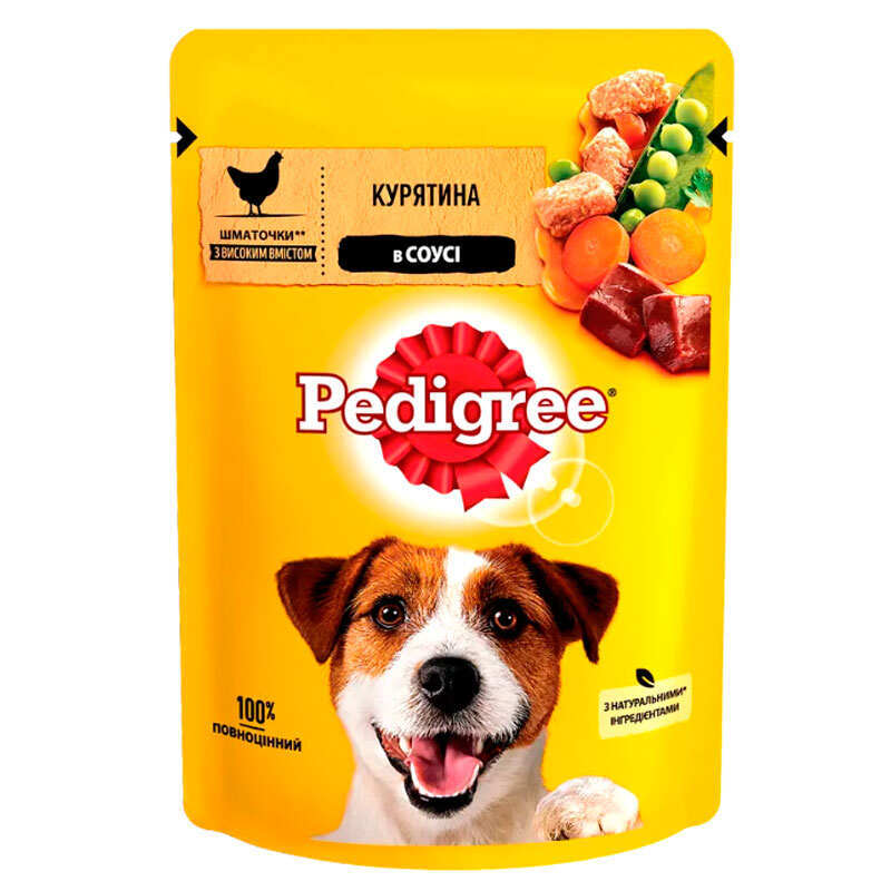 Pedigree (Педигри) - Влажный корм курятина в соусе для собак (100 г) в E-ZOO