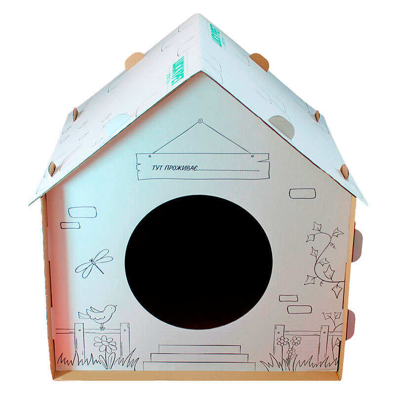 Lucky Pet - Эко-домик "Викенд" для котов и собак мелких пород (45x45x45 см) в E-ZOO