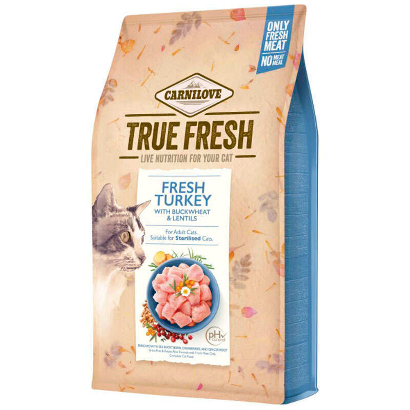 Carnilove (Карнілав) True Fresh Cat Turkey - Сухий корм з індичкою для дорослих котів (340 г) в E-ZOO