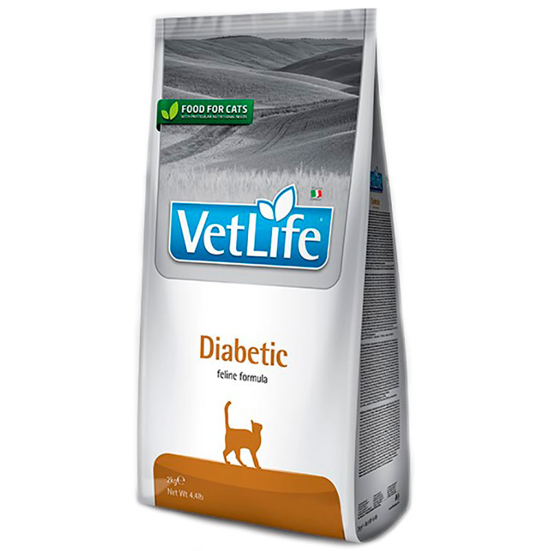 Farmina (Фармина) Vet Life Diabetic - Сухой лечебный корм-диета для кошек, страдающих от сахарного диабета (400 г) в E-ZOO