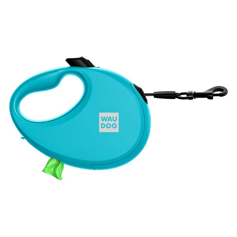 Collar (Коллар) WAUDOG R-leash - Поводок-рулетка для собак с контейнером для пакетов и светоотражающей лентой (3 м, до 12 кг) (S (3 м)) в E-ZOO