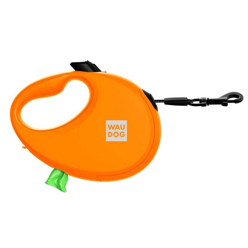 Collar (Коллар) WAUDOG R-leash - Поводок-рулетка для собак с контейнером для пакетов и светоотражающей лентой (3 м, до 12 кг) (S (3 м)) в E-ZOO