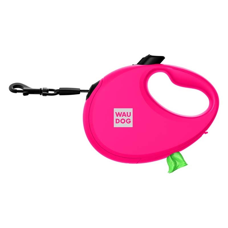 Collar (Коллар) WAUDOG R-leash - Поводок-рулетка для собак с контейнером для пакетов и светоотражающей лентой (5 м, до 40 кг) (L (5 м)) в E-ZOO
