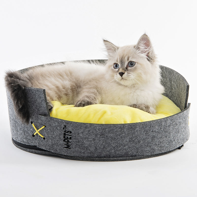 M-Pets (М-Петс) Maui Felt Basket - Лежак Корзинка фетровая для котів та маленьких собак (35х35х12 см) в E-ZOO