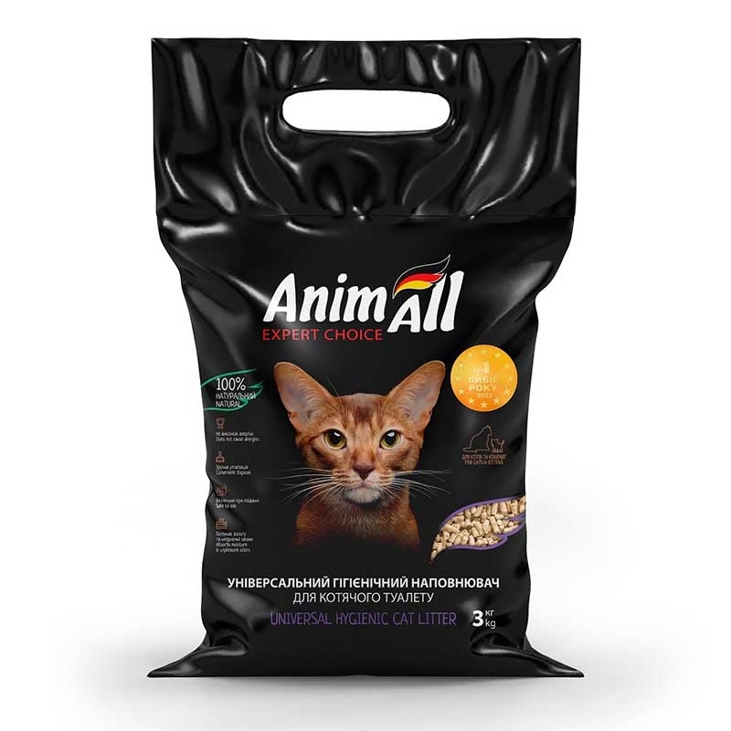AnimAll (ЭнимАлл) Expert Choice - Наполнитель гигиенический универсальный зерновой для туалетов домашних животных (3 кг) в E-ZOO