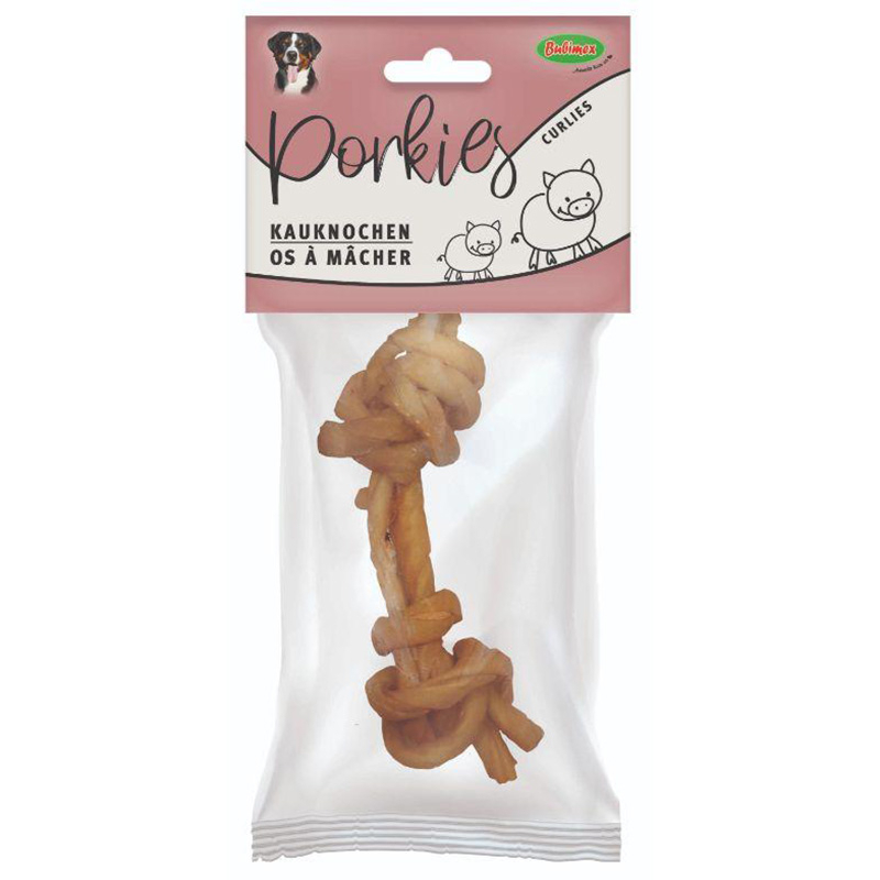 Bubimex (Бубімекс) Twisted Сhewing Bones Porkhide - Жувальні кручені кістки зі свинячої шкіри для собак (110 г х 1 шт.) в E-ZOO