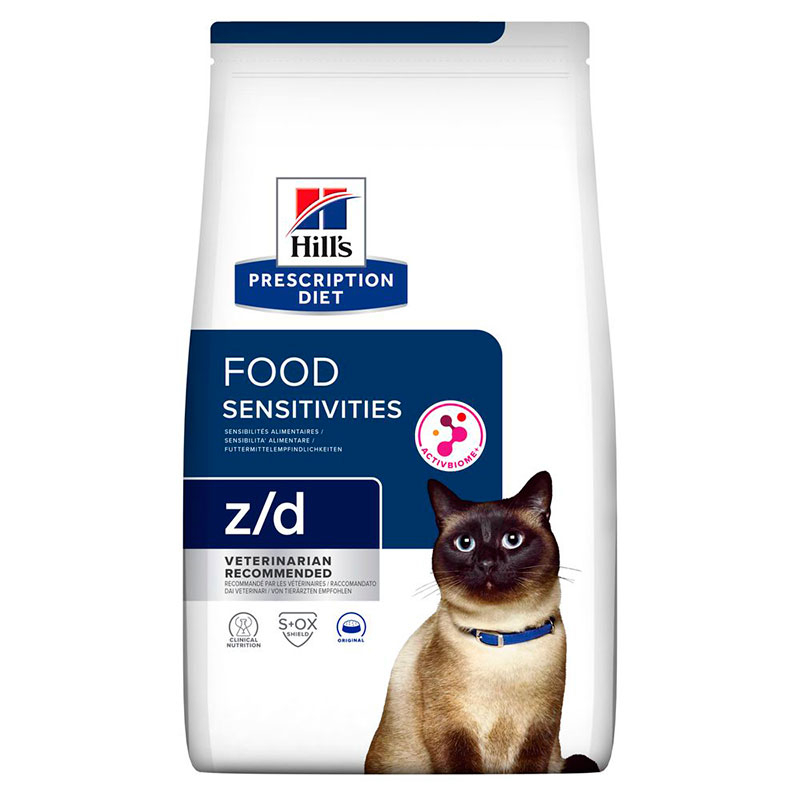 Hill's (Хиллс) Prescription Diet z/d - Сухой корм для котов с пищевой аллергией (1,5 кг) в E-ZOO