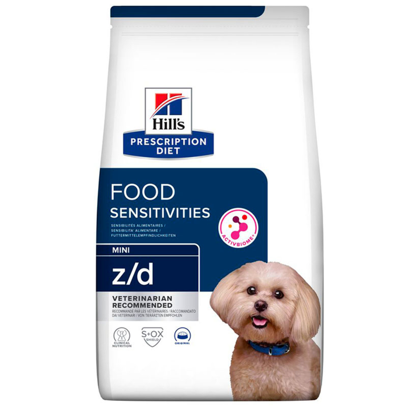 Hill's (Хиллс) Prescription Diet z/d Mini - Сухой корм при пищевой аллергии для собак малых пород (1 кг) в E-ZOO
