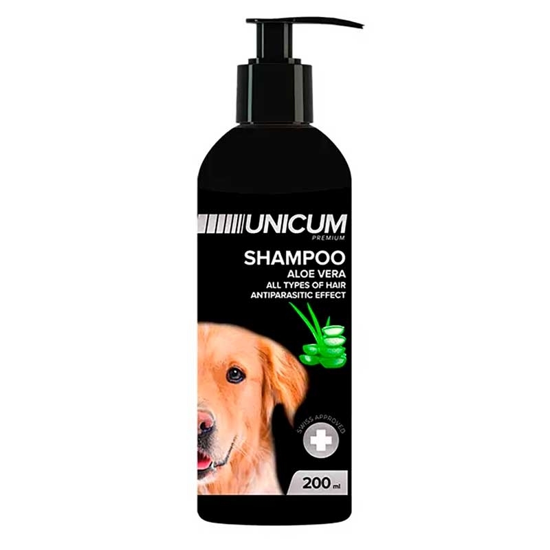 Unicum (Унікум) Premium All Types of Hair - Універсальний фітошампунь Алое вера з протипаразитарним ефектом для собак (200 мл) в E-ZOO