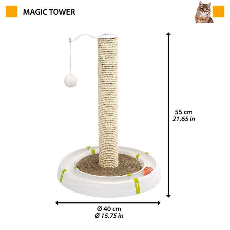 Ferplast (Ферпласт) Magic Tower - Напольная когтеточка столбик для кошек - Фото 3