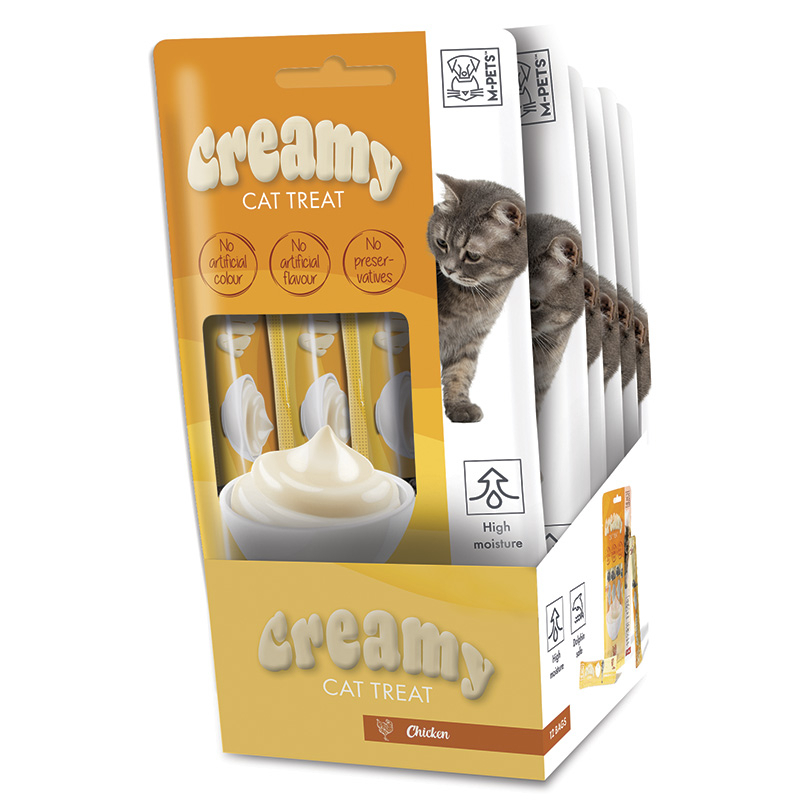 M-Pets (М-Петс) Creamy Cat treat Chicken - Ласощі Крем з куркою для котів (60 г) в E-ZOO