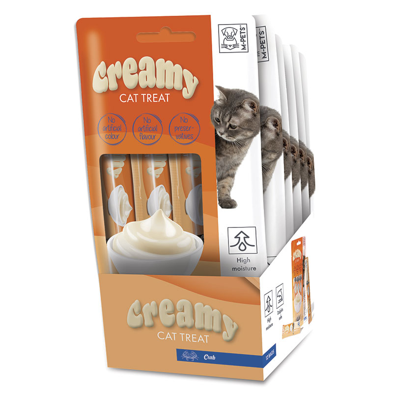 M-Pets (М-Петс) Creamy Cat treat Crab - Лакомства Крем с крабами для котов (60 г) в E-ZOO