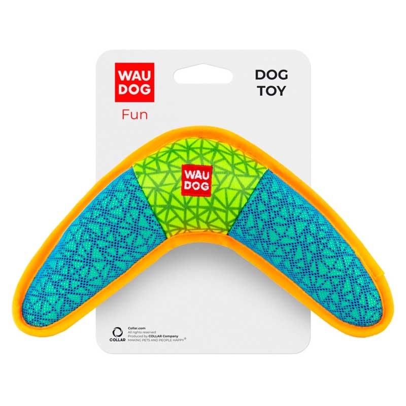 Collar (Коллар) WAUDOG Fun - Игрушка Бумеранг с пищалкой для собак (24х14 см) в E-ZOO