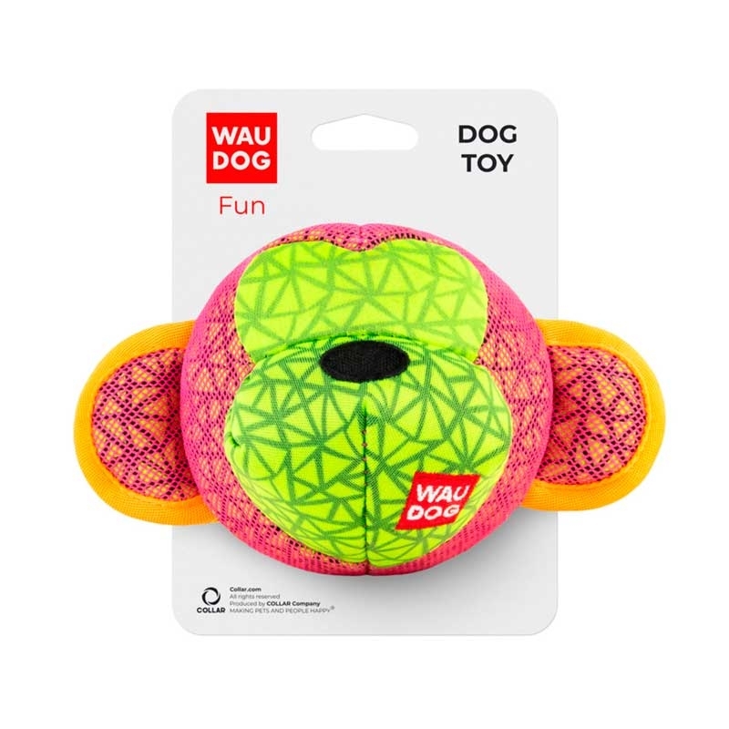 Collar (Коллар) WAUDOG Fun - М’яка іграшка Мавпа з пищалкою для собак (16х10 см) в E-ZOO