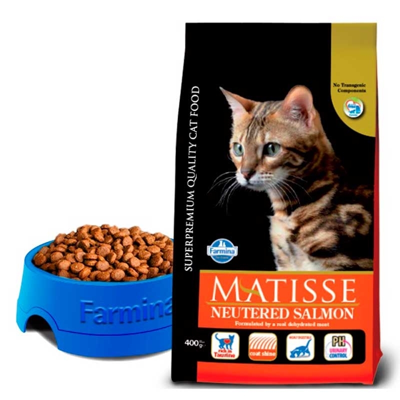 Farmina (Фармина) Matisse Cat Neutered Salmon – Сухой корм с лососем для стерилизованных кошек и кастрированных котов (10 кг) в E-ZOO