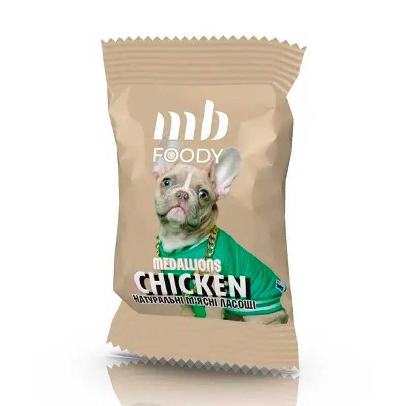 MB Foody (МБ Фуді) Chicken - Ласощі медальйони з курки для собак ((4 г / 1 шт.)) в E-ZOO