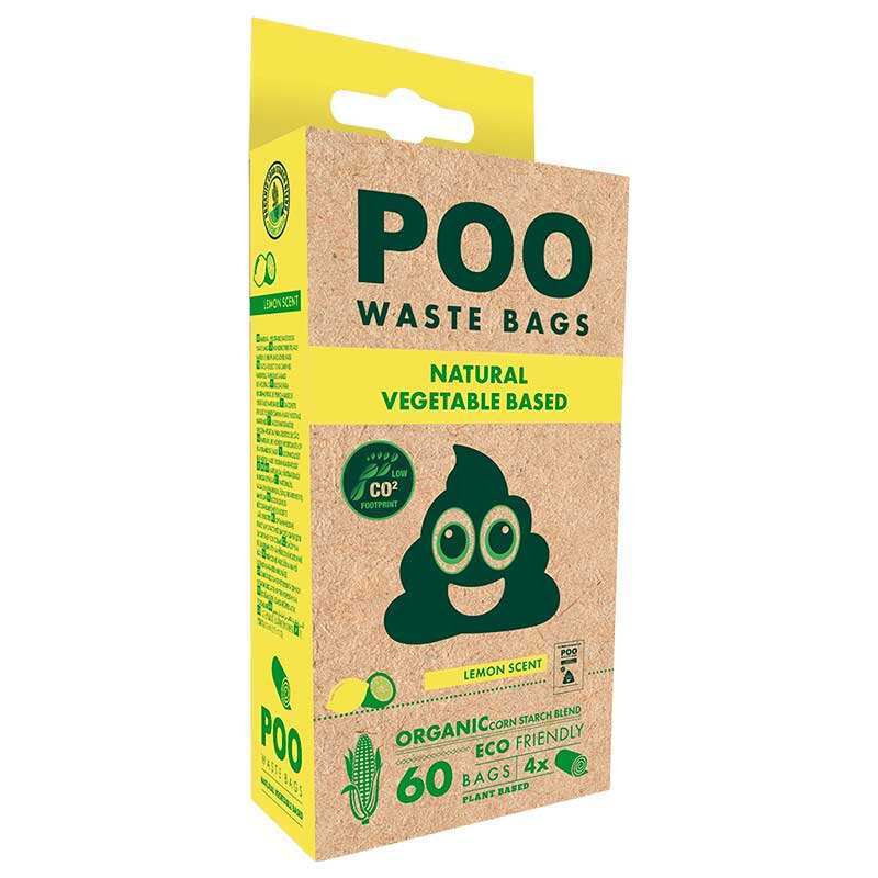M-Pets (М-Петс) POO Dog Waste Bags Lemon Scented – Пакети з ароматом лимона для прибирання за тваринами (60 шт.) в E-ZOO