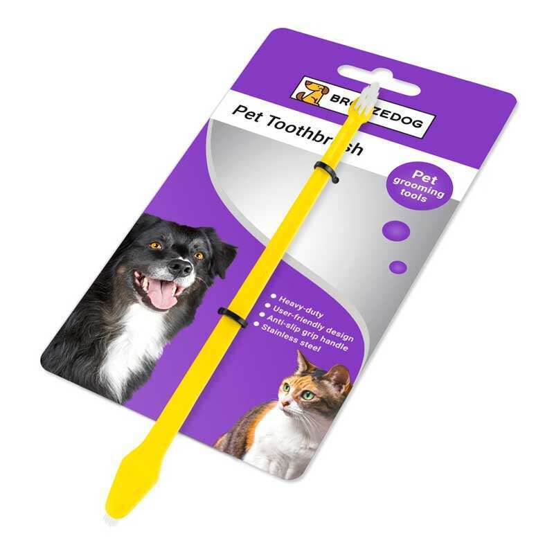 Bronzedog (Бронздог) - Зубна щітка двостороння для собак і котів (23 см) в E-ZOO