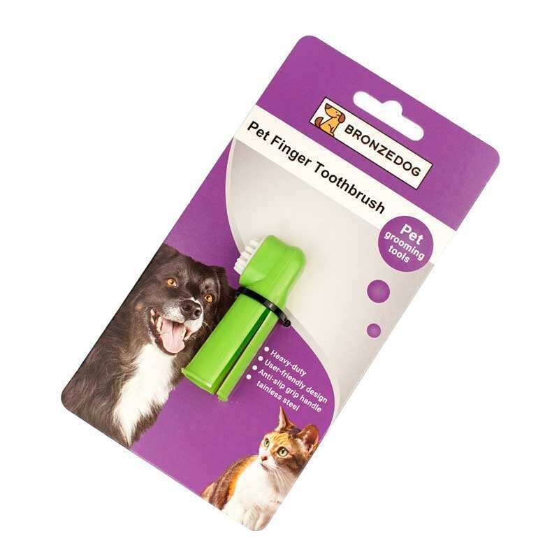 Bronzedog (Бронздог) - Зубна щітка масажна для собак і котів (6х3 см) в E-ZOO