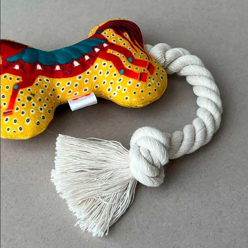Байдык - Мягкая игрушка-косточка Драконь для животных (12х7 см) в E-ZOO