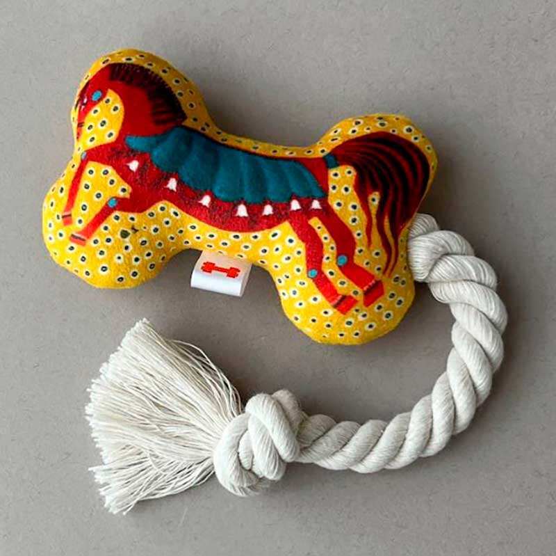 Байдык - Мягкая игрушка-косточка Драконь для животных (12х7 см) в E-ZOO