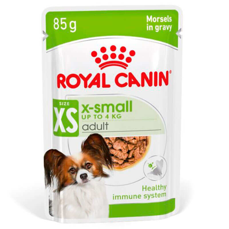 Royal Canin X-Small Adult - Влажный корм с домашней птицей для взрослых собак (кусочки в соусе) (85 г) в E-ZOO