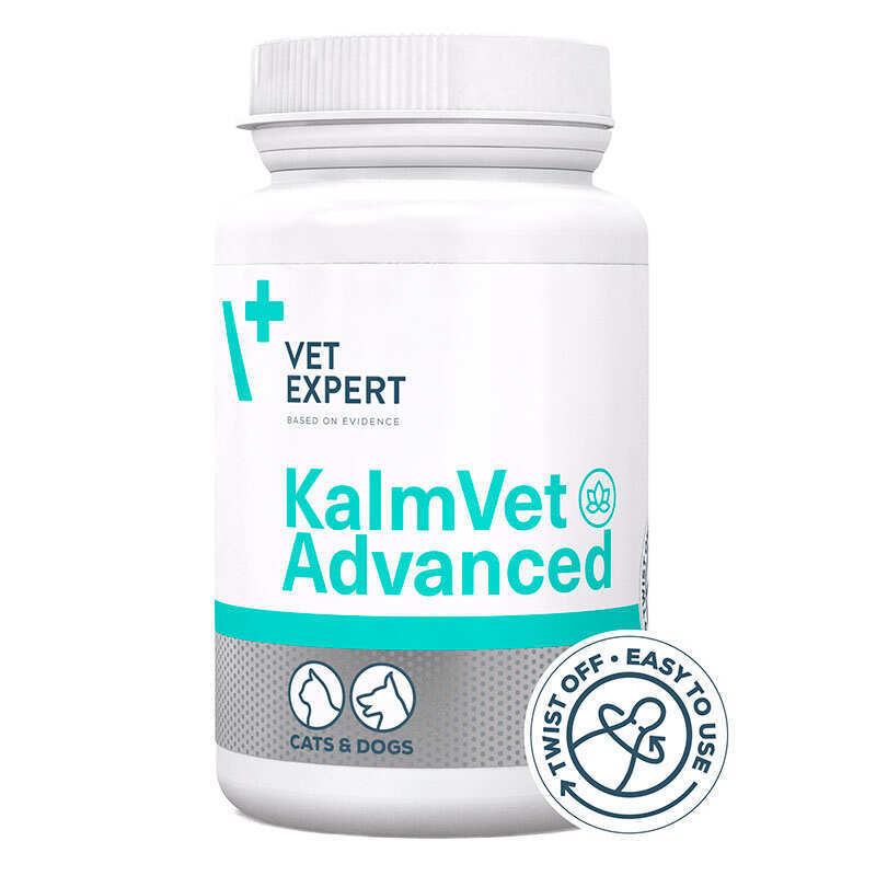 VetExpert (ВетЭксперт) KalmVet Advanced - Пищевая быстродействующая добавка для уменьшения стресса у котов и собак (60шт./уп.) в E-ZOO